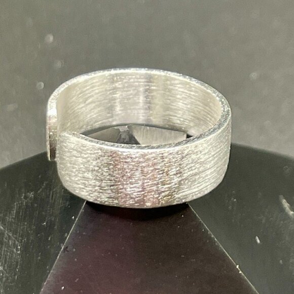 Thinnest Style 6mm Brushed Sterling 925 Silver Wrapped Band Boho Ring #1230 - Picture 4 of 7